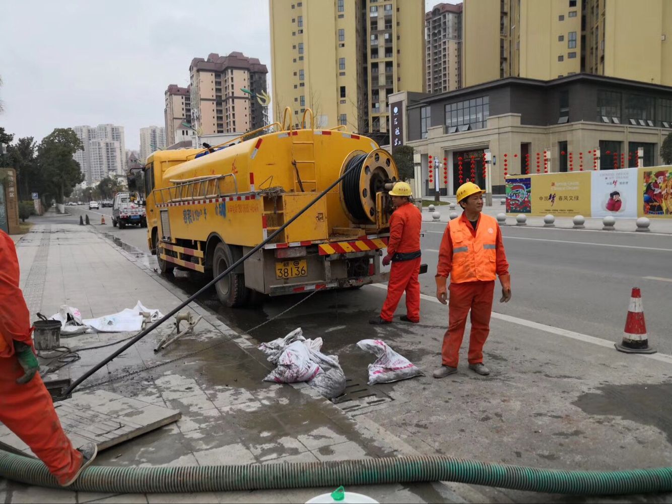 上街排污管道清淤-管道清洗
